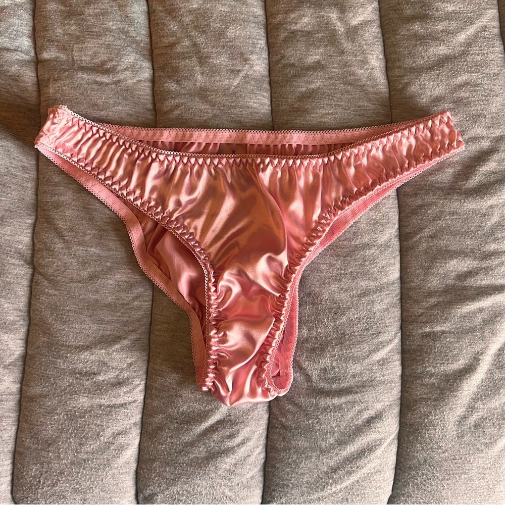 Sexy satin pink silky women’s panties